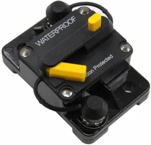 100 Amp Marine Circuit Breaker with Cutoff Switch Manual Disconnect Audio Fuse Surface Mount