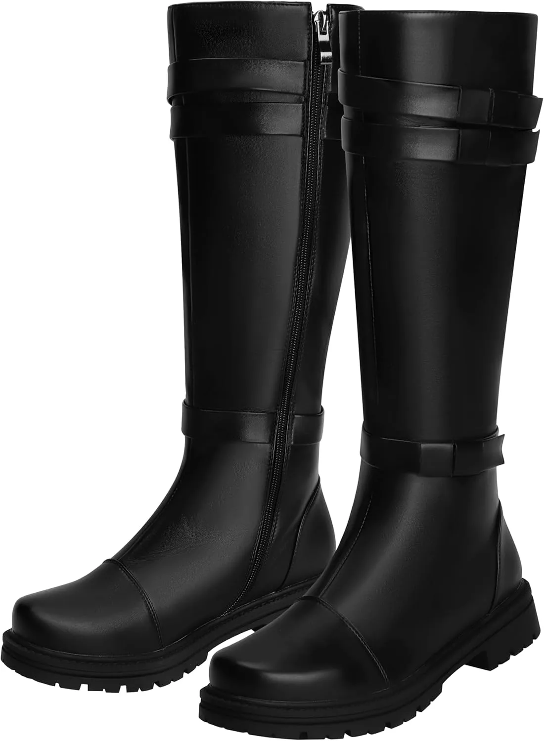 ACE SHOCK Mens Tall Boots Medieval Renaissance Pirate Cosplay Boot Halloween Costume Shoes