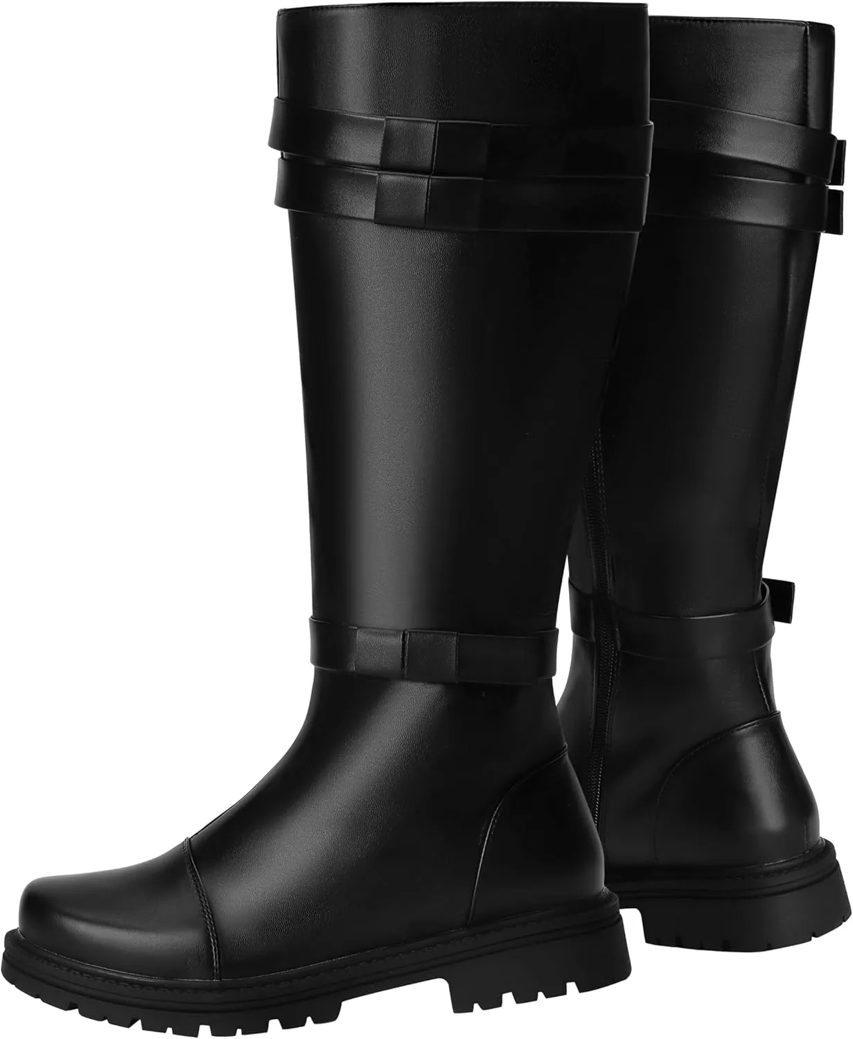 ACE SHOCK Mens Tall Boots Medieval Renaissance Pirate Cosplay Boot Halloween Costume Shoes