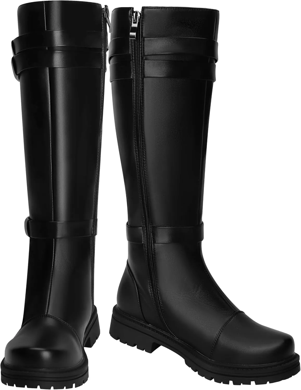 ACE SHOCK Mens Tall Boots Medieval Renaissance Pirate Cosplay Boot Halloween Costume Shoes