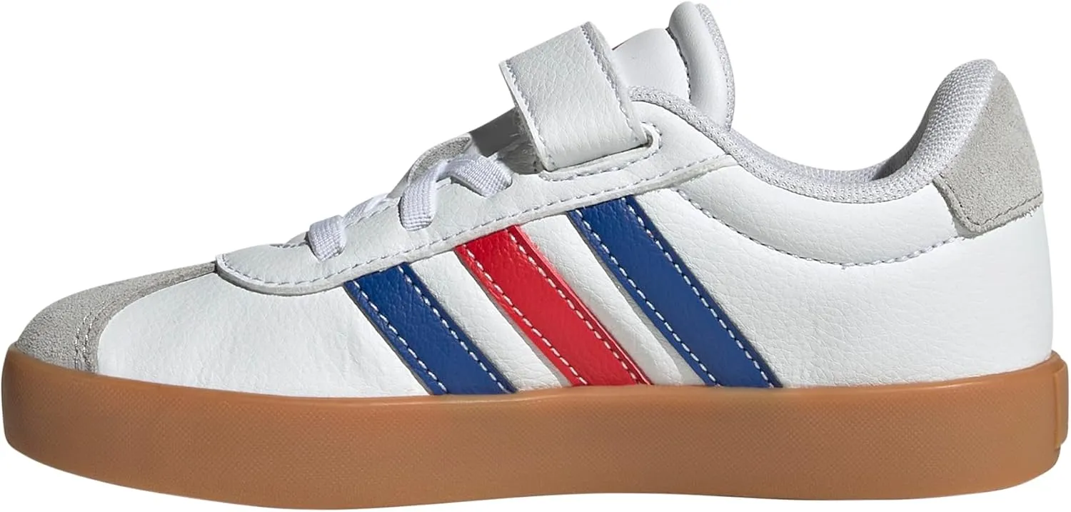 adidas Unisex-Child Vl Court 3.0 Elastic Lace Sneaker, EU