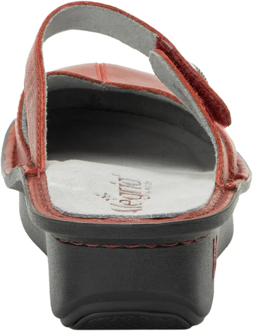 Alegria Women Kamila - Timeless Comfort, Arch Support and Style for Everyday Elegance - Nursing and Healthcare Professionals Slip-Resistant Mules - Open Back Leather Comfort Walking Clog Shoes