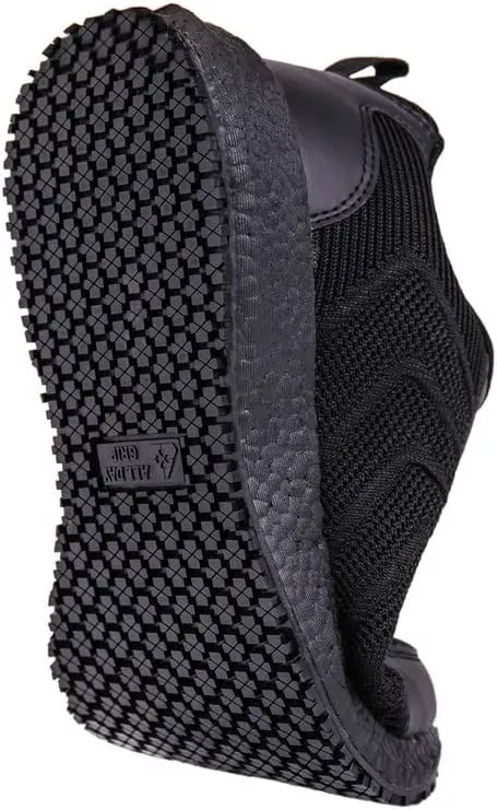 ALL DAY GRIP Women's Comfortable and Ultra Slip Resistant Shoes. Non Slip Work Sneakers for Healthcare and Food Service Workers.