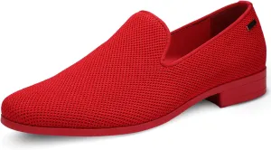 ALLY UNION MAKE FORCE Mens Loafers Dress Slip on Party Wedding Penny Smoking Shoes