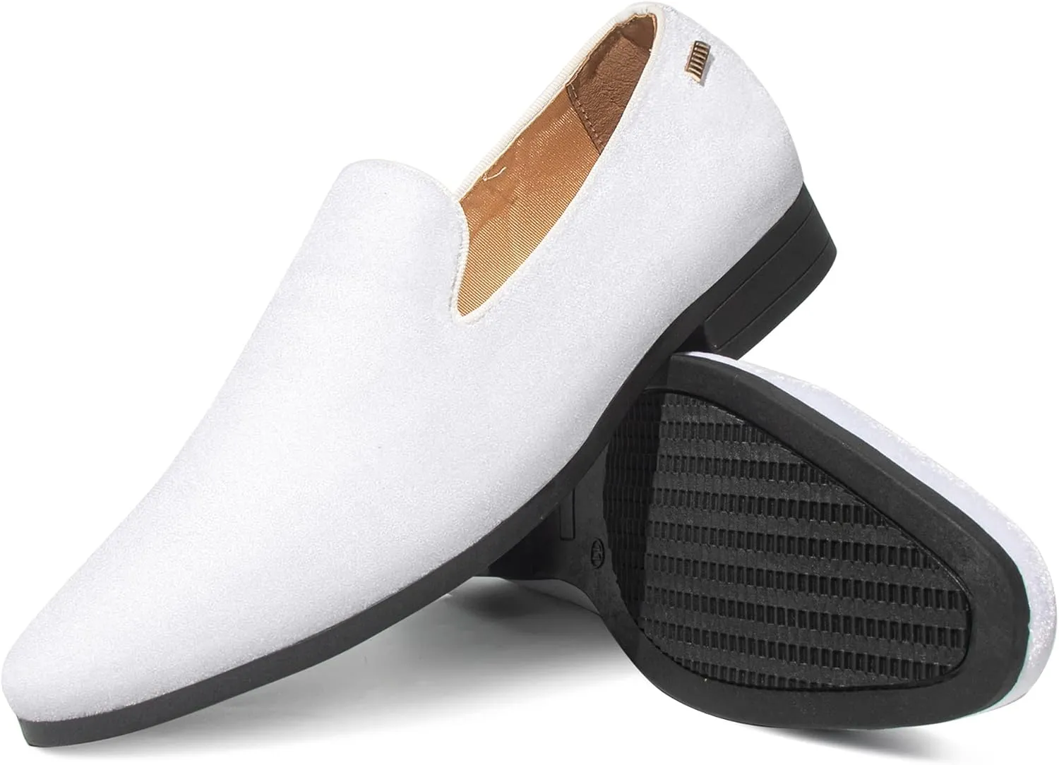 ALLY UNION MAKE FORCE Mens Loafers Dress Slip on Party Wedding Penny Smoking Shoes