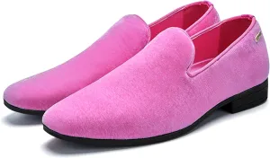 ALLY UNION MAKE FORCE Mens Loafers Dress Slip on Party Wedding Penny Smoking Shoes