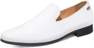 ALLY UNION MAKE FORCE Mens Loafers Dress Slip on Party Wedding Penny Smoking Shoes