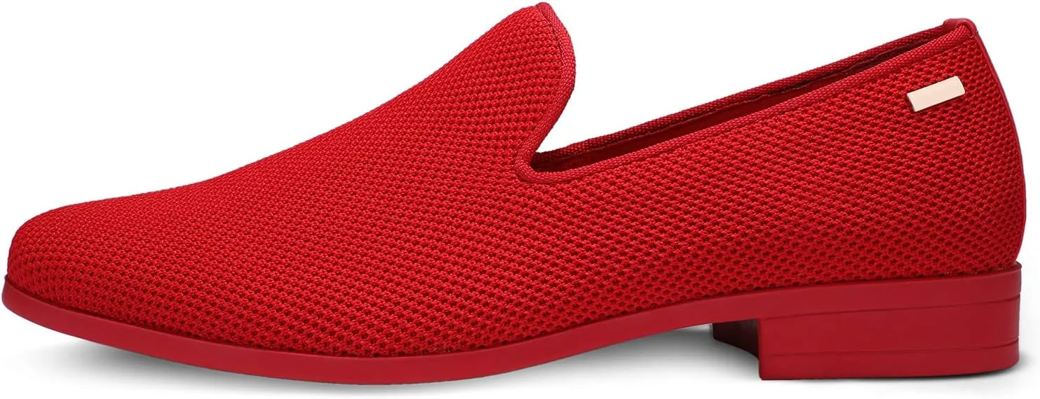 ALLY UNION MAKE FORCE Mens Loafers Dress Slip on Party Wedding Penny Smoking Shoes