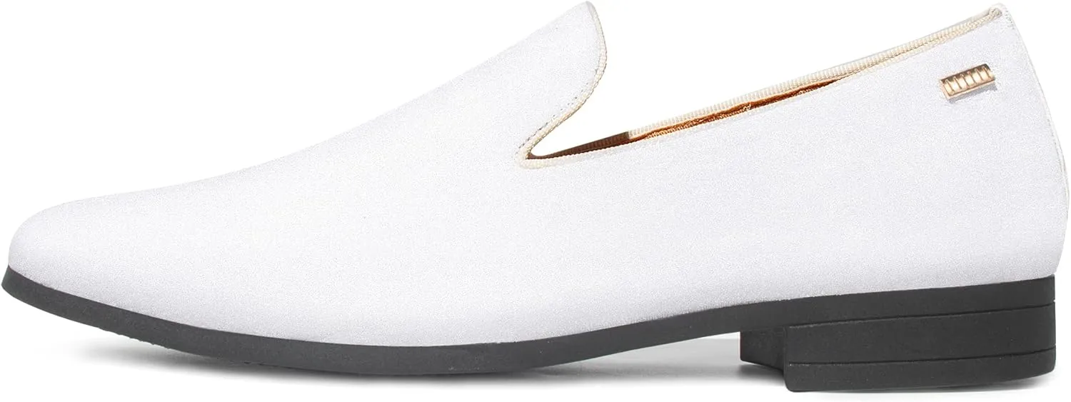 ALLY UNION MAKE FORCE Mens Loafers Dress Slip on Party Wedding Penny Smoking Shoes