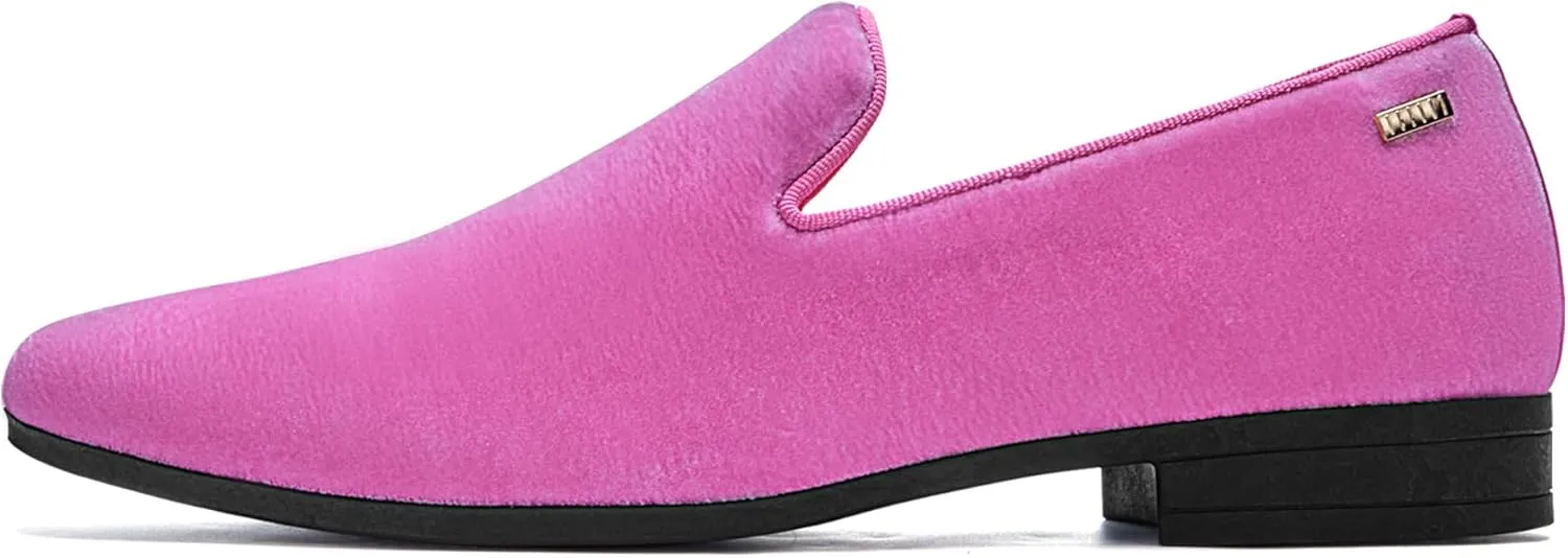 ALLY UNION MAKE FORCE Mens Loafers Dress Slip on Party Wedding Penny Smoking Shoes