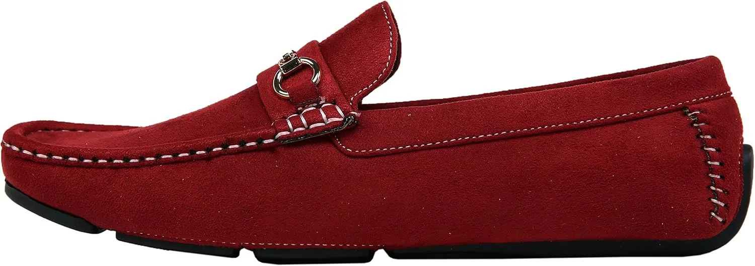 Amali Ecker, Mens Casual Shoes - Mens Loafers - Mens Moccasins - Slip On Shoes for Men - Driving Shoes for Men - Chain Ornament, Comfortable Slipper