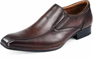 Amali Men’s Slip-On Shoes with Metal Bit Dress Shoes for Men Formal Loafers for Men Smoking Tuxedo Shoes