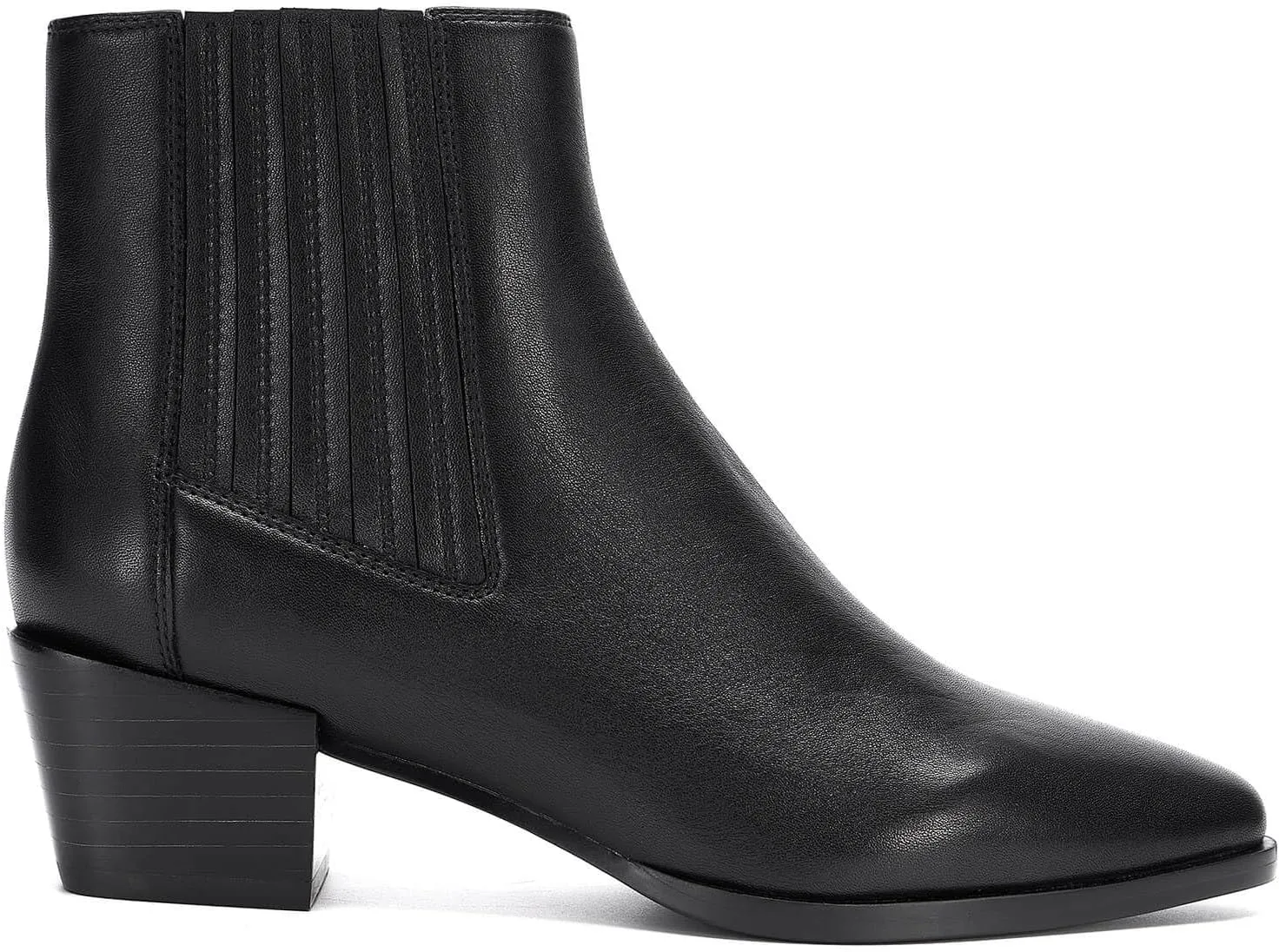 Ankle Boots for Women with Low Heel - Elevate Your Style with All-Imported Cowhide LEATHER, Elastic Opening, and 2-inch Heel Height - Perfect Blend of Comfort and Fashion