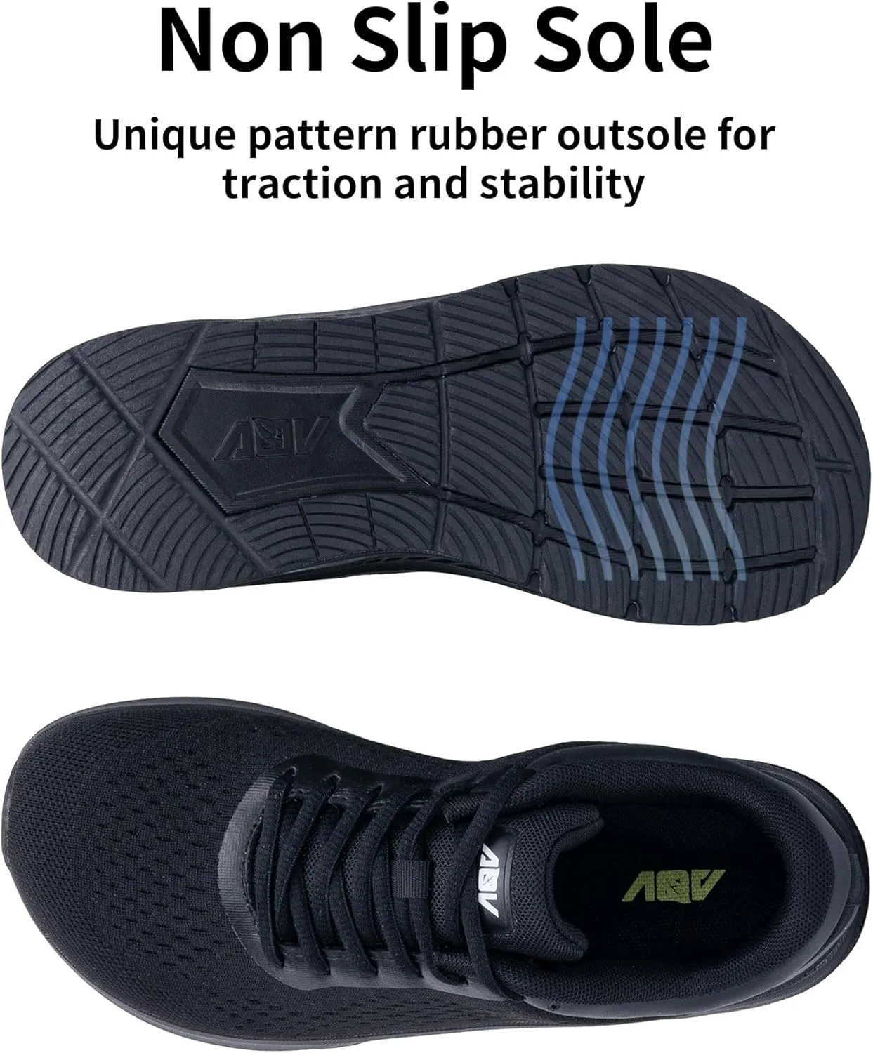 AOV Wide Toe Box Shoes Women Arch Support Walking Shoes for Plantar Fasciitis Orthotic Air Tennis Sneakers