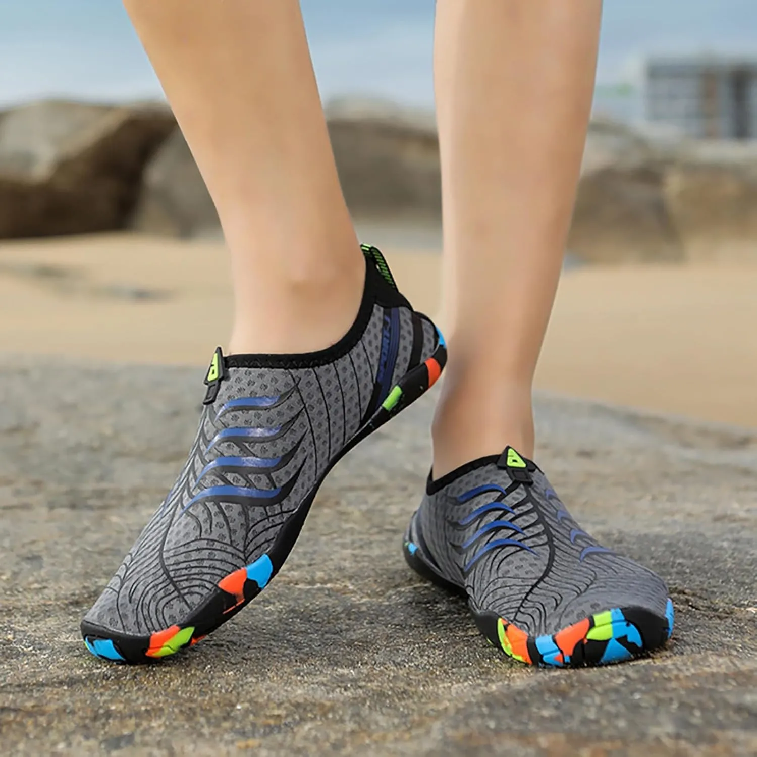 Aqua Shoes for Women Men Quick Dry Barefoot Beach Swim Pool Surf Yoga Hiking Kayaking Lightweight Non Slip Water Sports Breathable