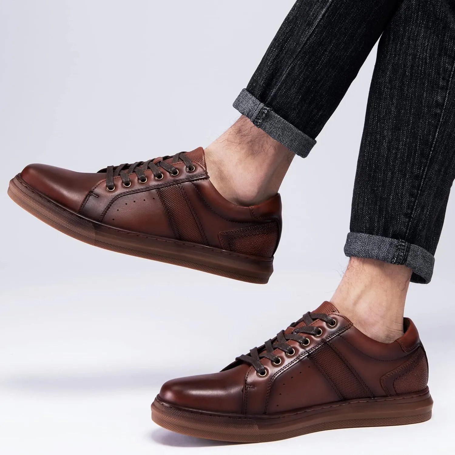 Arkbird Mens Fashion Sneakers Classic Casual Dress Shoes Stylish Lace-up Oxford Shoes for Men