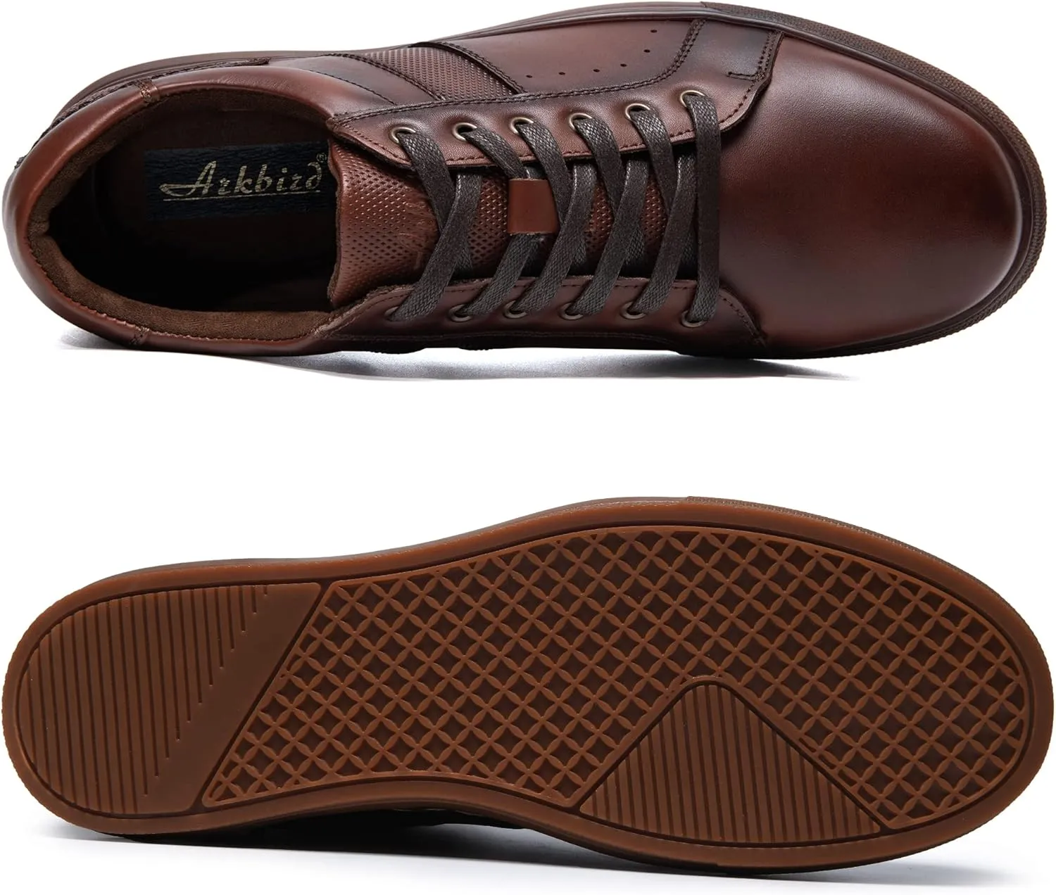 Arkbird Mens Fashion Sneakers Classic Casual Dress Shoes Stylish Lace-up Oxford Shoes for Men