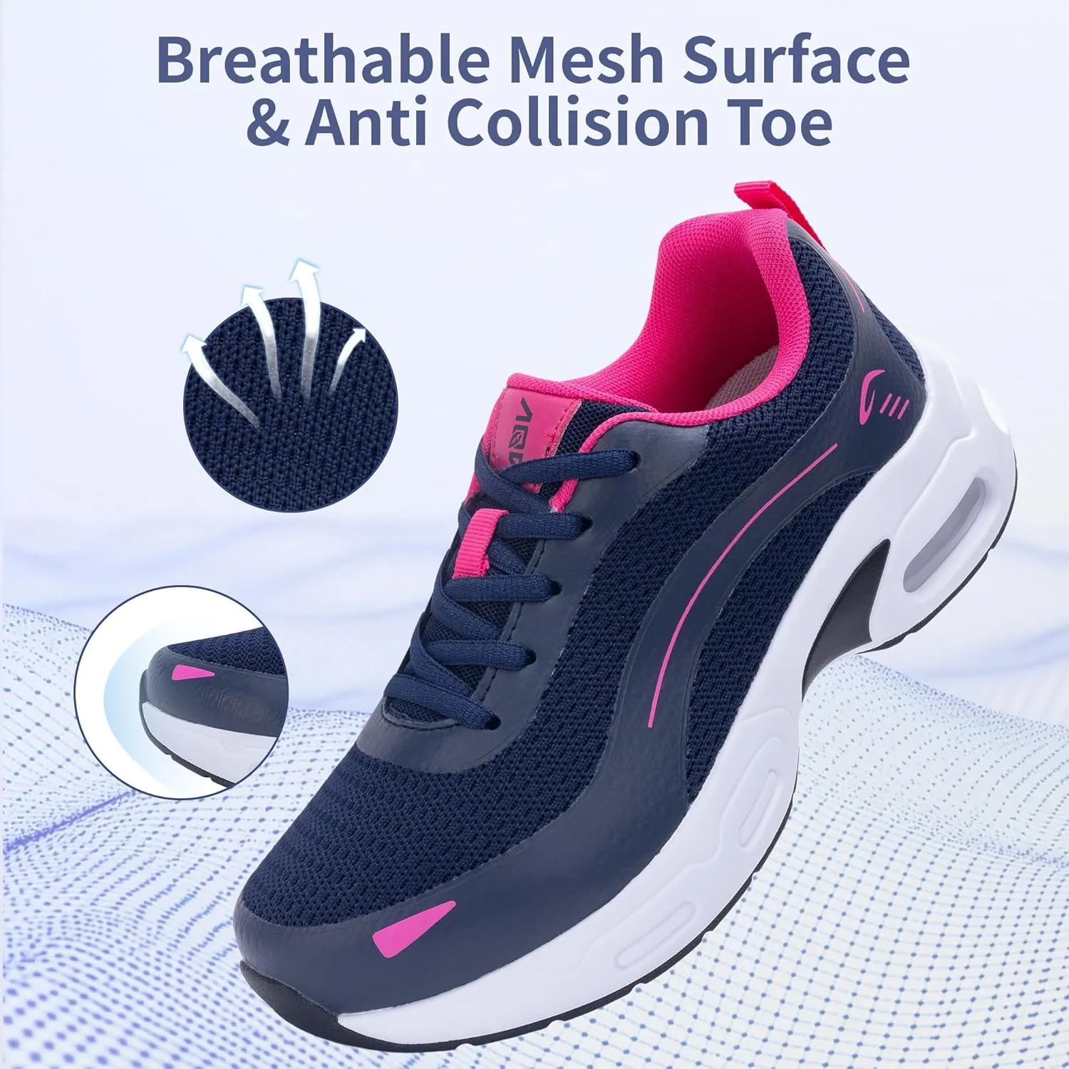 Artlea Walking Shoes Women Arch Support Sneakers Plantar Fasciitis Orthotic Tennis Sneakers Air Running Gym Shoes