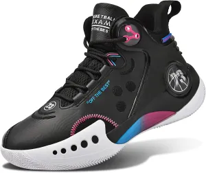 ASHION Men's Basketball Shoes Fashion Breathable Non Slip Sneakers Mens Arch Support Running Sport Shoes