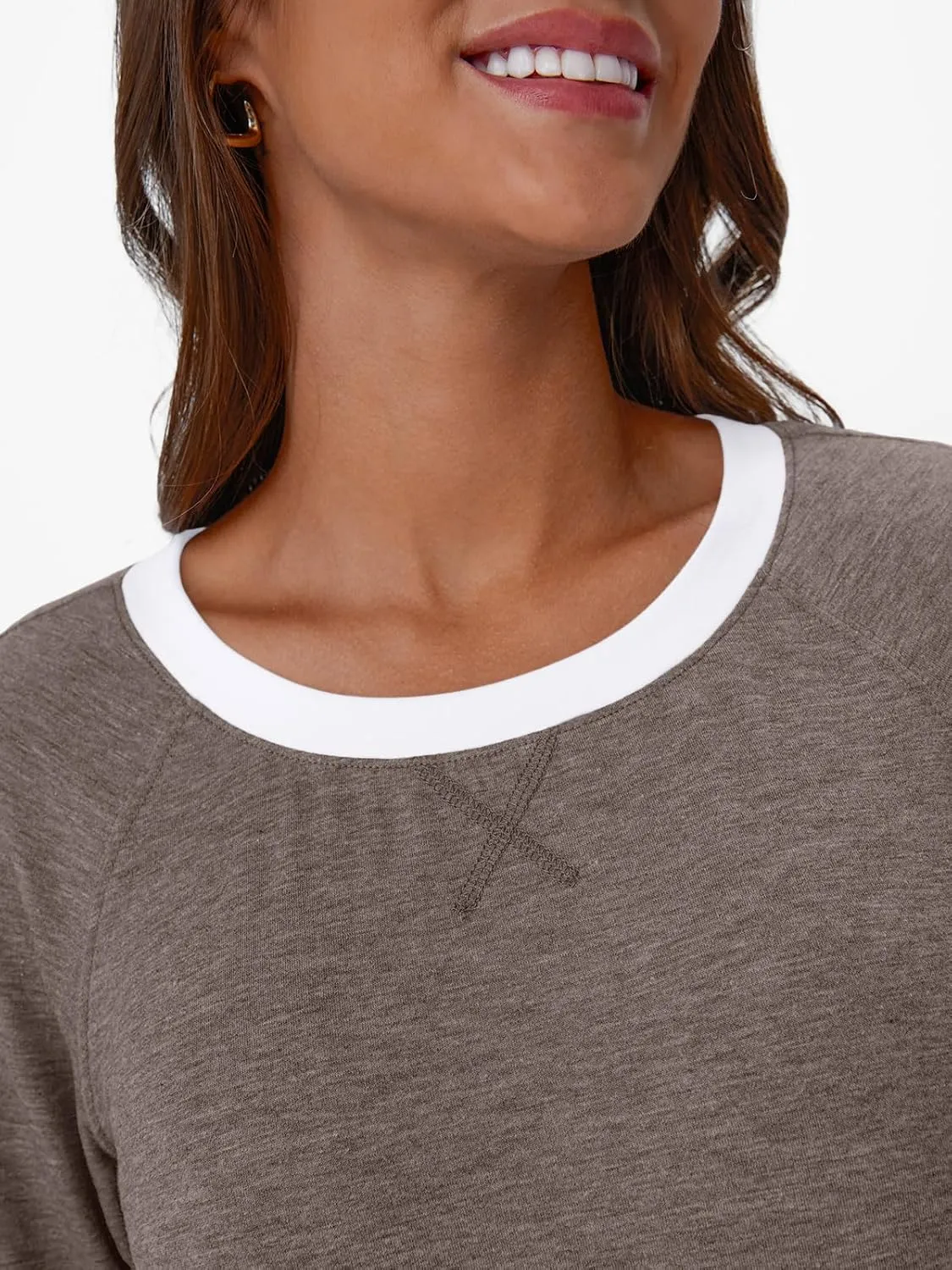 AUTOMET Womens Long Sleeve Shirts Color Block Casual Crewneck Tops Tshirt Basic Tee Fall Fashion Clothes Trendy Outfits