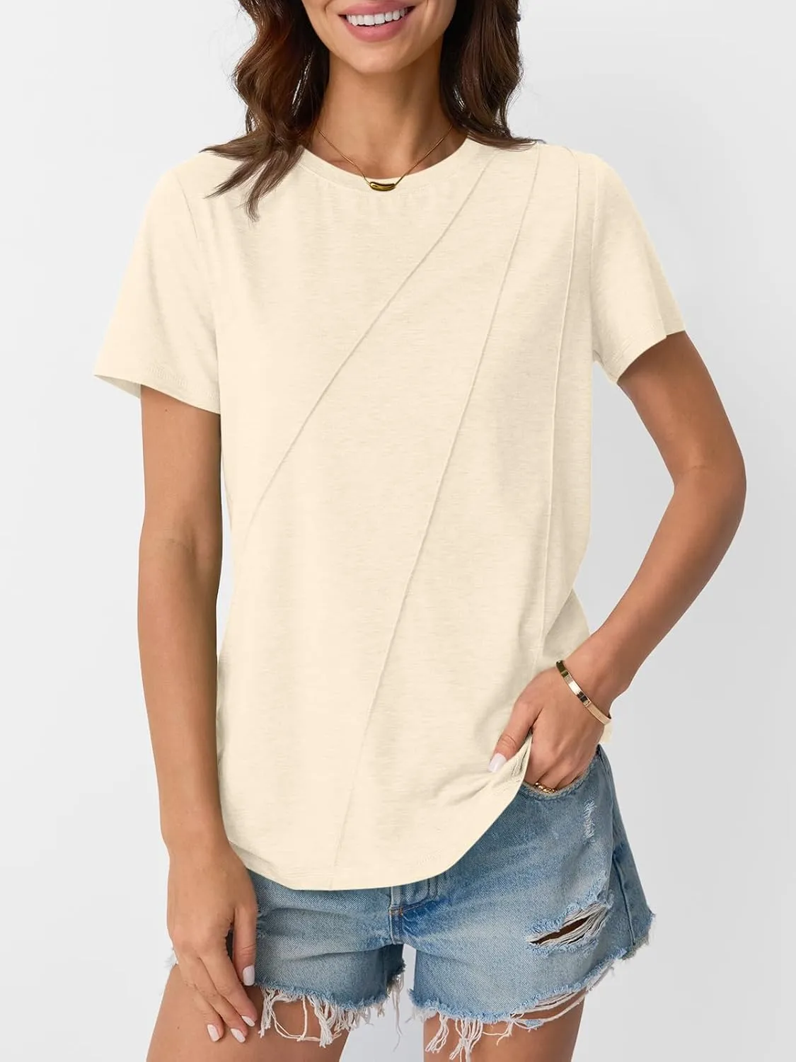 AUTOMET Womens Summer Tops Workout Shirts Beach Vacation Outfits Business Tshirts Dressy Fashion Spring Clothes 2025