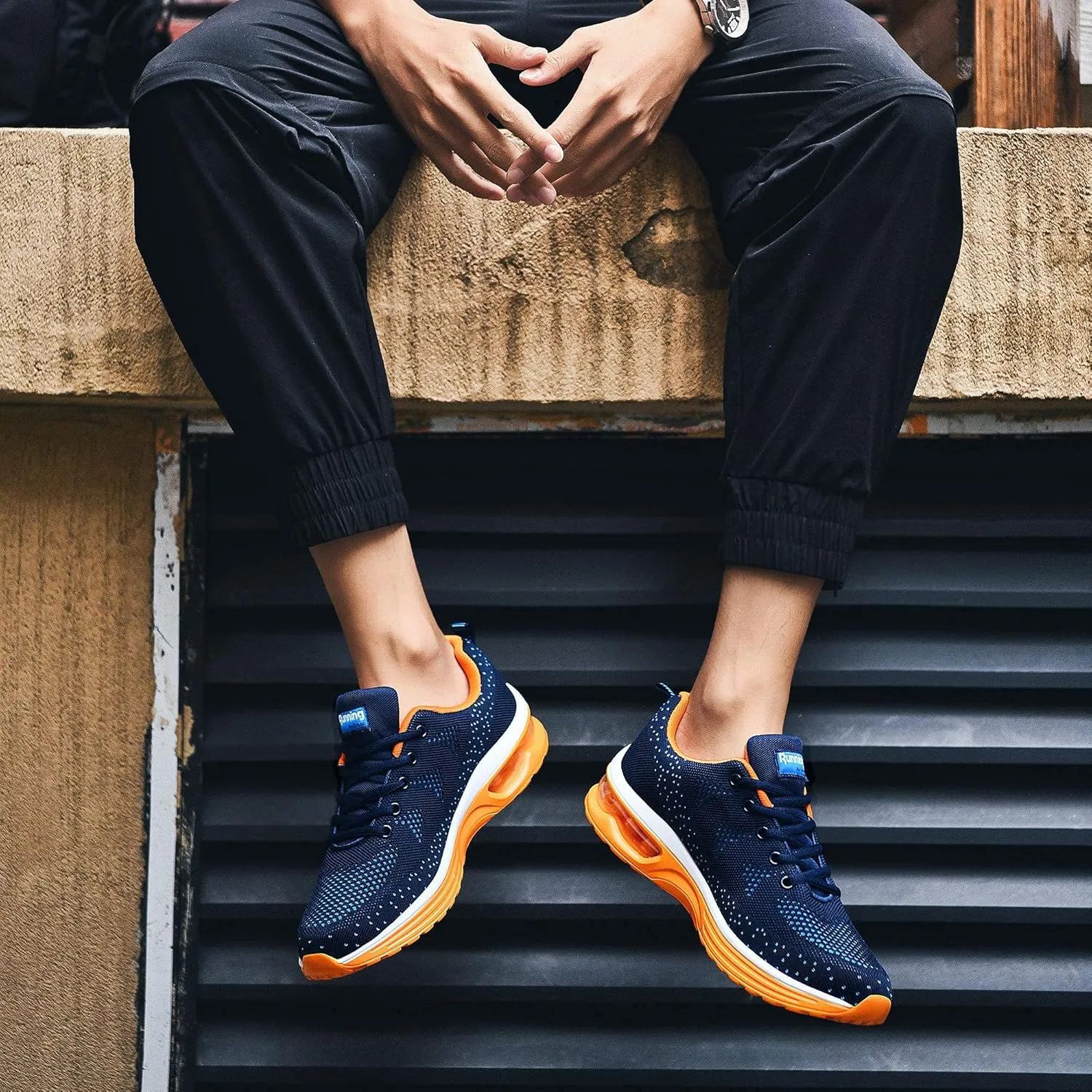Autper Mens Air Athletic Running Shoes Sneakers Lightweight Sport Gym Jogging Walking Tennis Sneakers US 6.5-US 12.5