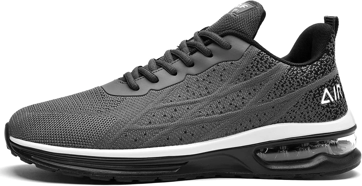 Autper Mens Air Athletic Running Tennis Shoes Lightweight Sport Gym Jogging Walking Sneakers US 6.5-US12.5