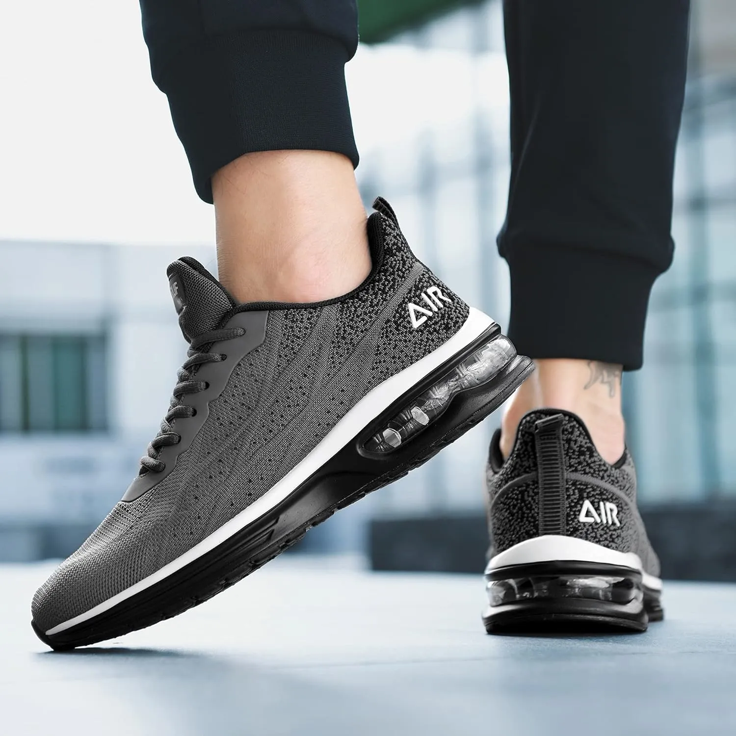 Autper Mens Air Athletic Running Tennis Shoes Lightweight Sport Gym Jogging Walking Sneakers US 6.5-US12.5