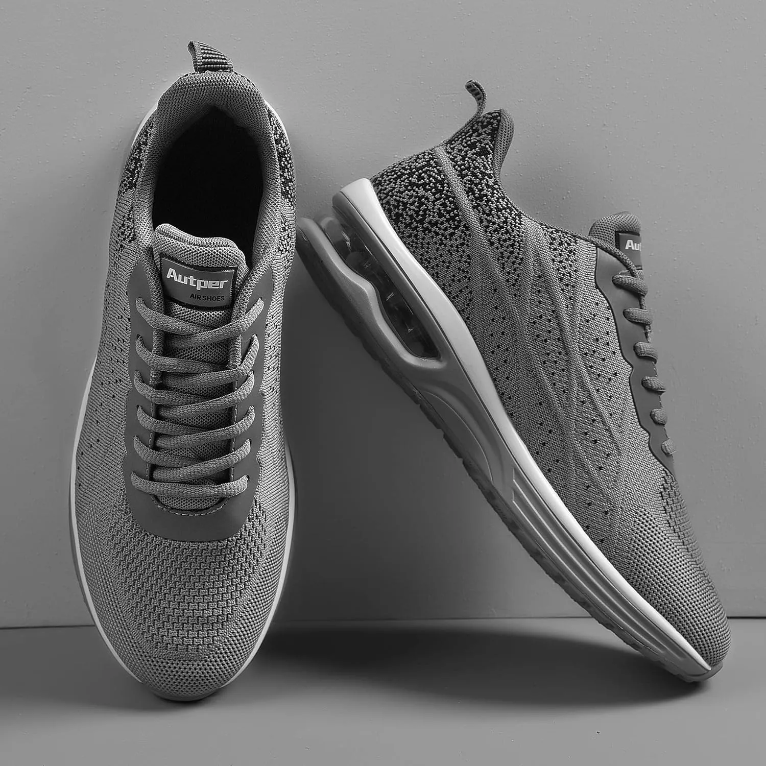 Autper Mens Air Athletic Running Tennis Shoes Lightweight Sport Gym Jogging Walking Sneakers US 6.5-US12.5
