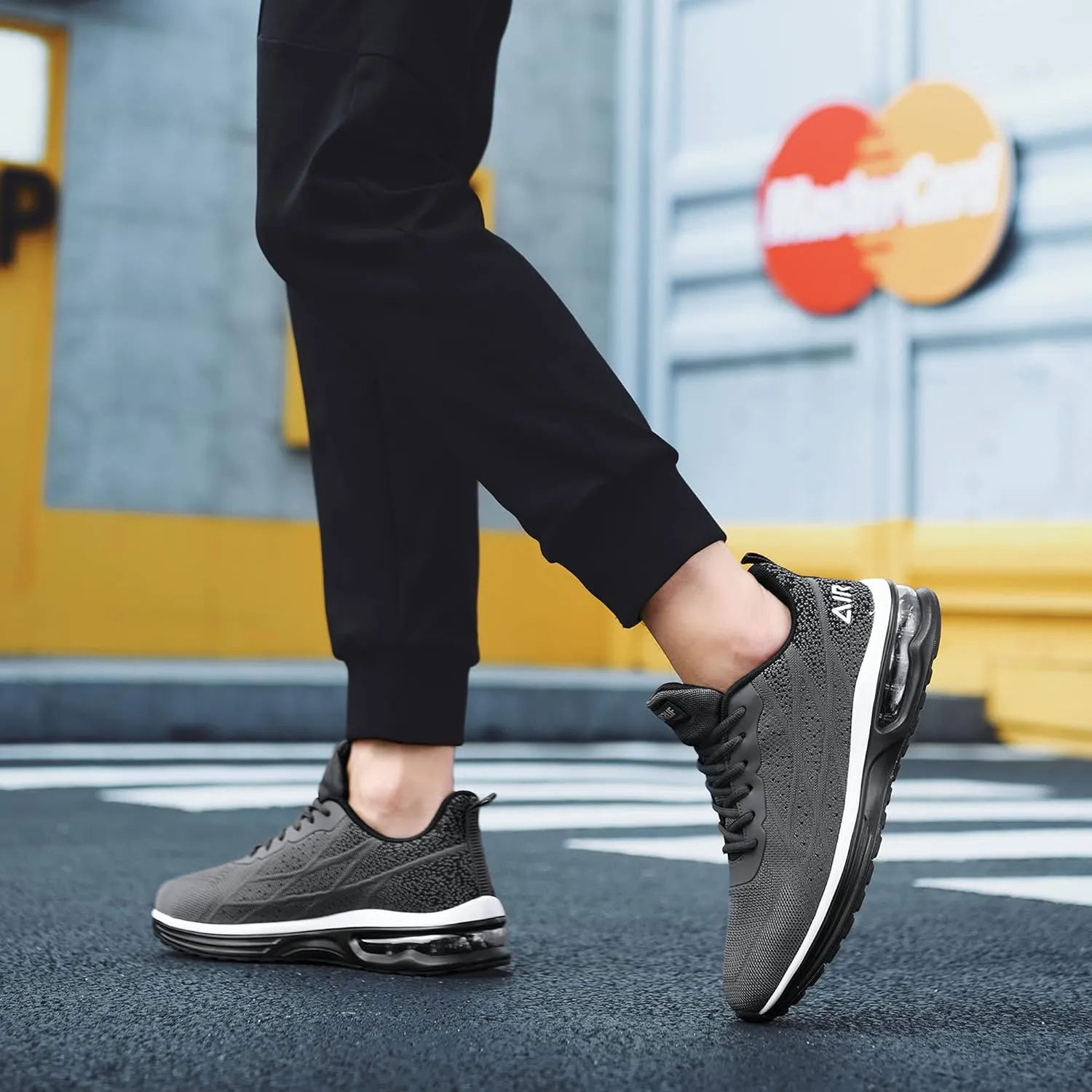 Autper Mens Air Athletic Running Tennis Shoes Lightweight Sport Gym Jogging Walking Sneakers US 6.5-US12.5