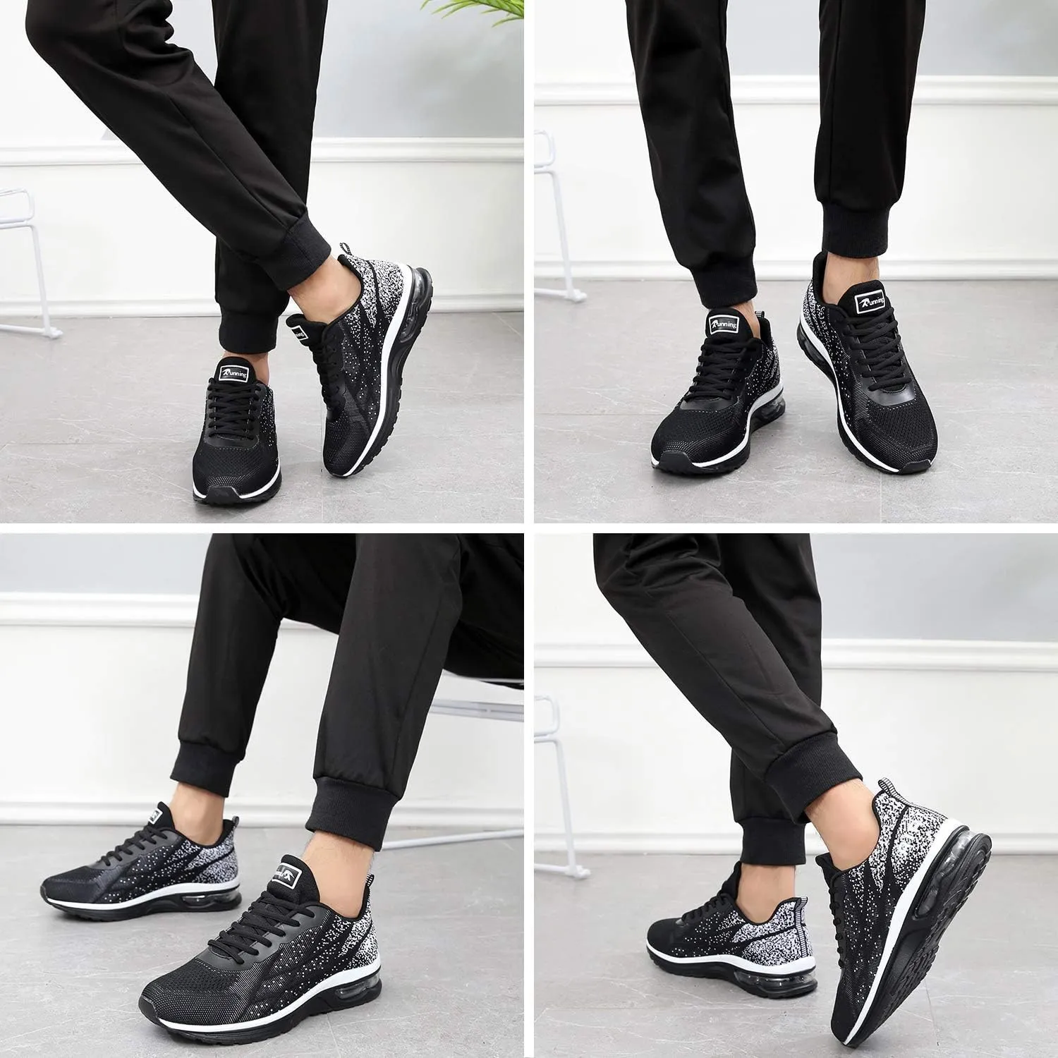 Autper Mens Air Athletic Running Tennis Shoes Lightweight Sport Gym Jogging Walking Sneakers US 6.5-US12.5