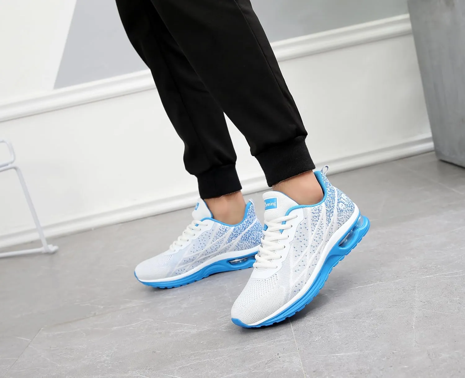 Autper Mens Athletic Running Tennis Shoes Lightweight Sport Gym Jogging Walking Sneakers US 6.5-US12.5