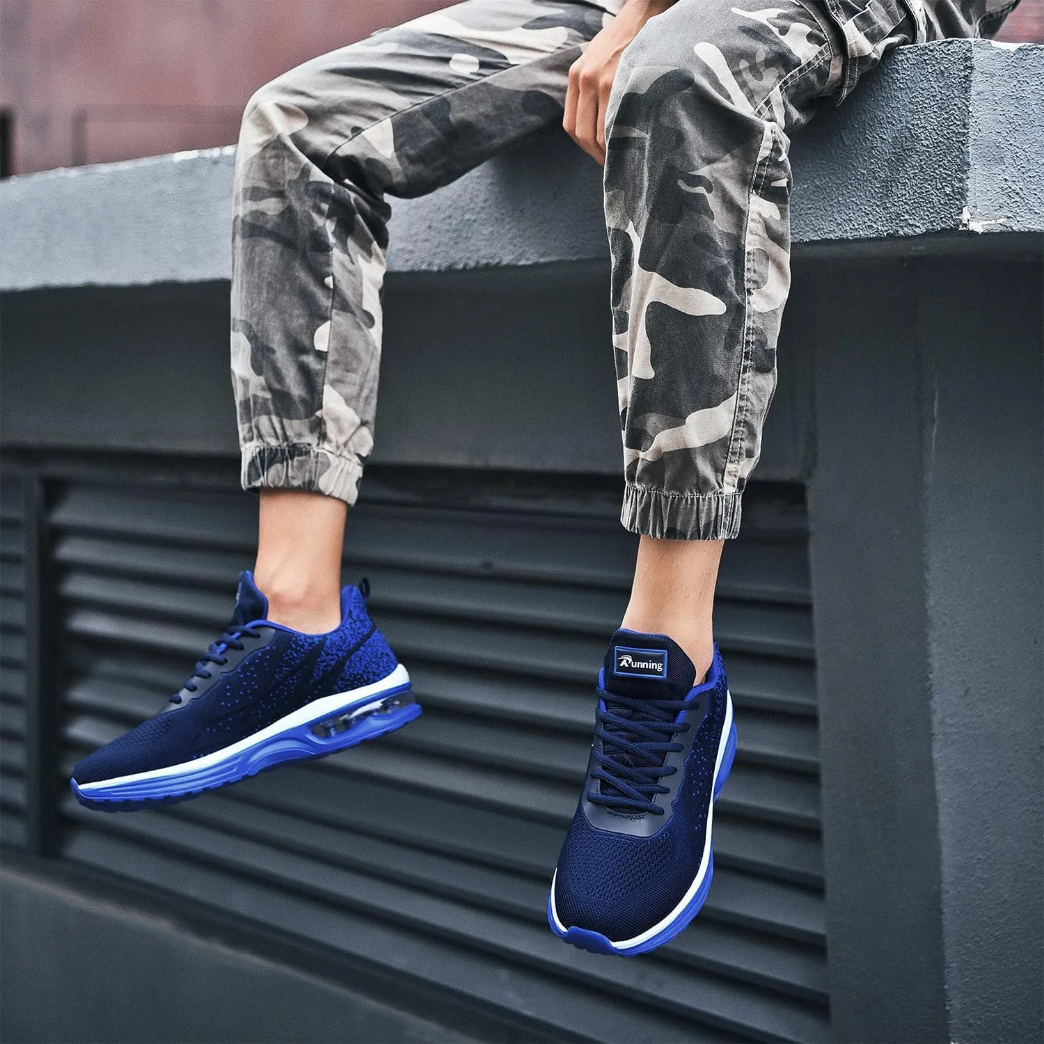 Autper Mens Athletic Running Tennis Shoes Lightweight Sport Gym Jogging Walking Sneakers US 6.5-US12.5