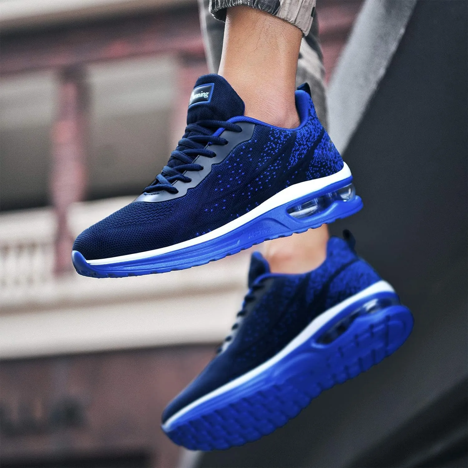 Autper Mens Athletic Running Tennis Shoes Lightweight Sport Gym Jogging Walking Sneakers US 6.5-US12.5