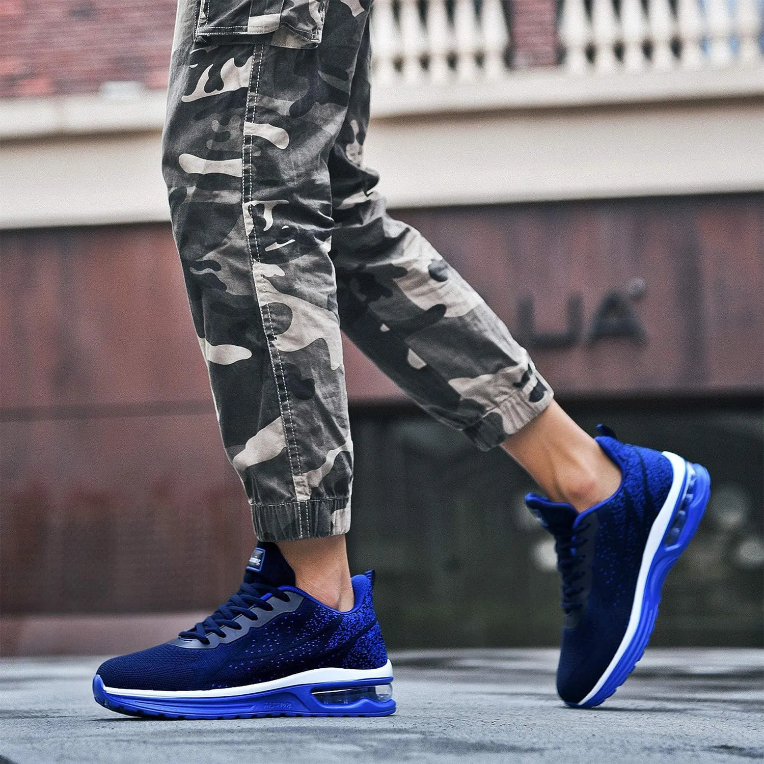 Autper Mens Athletic Running Tennis Shoes Lightweight Sport Gym Jogging Walking Sneakers US 6.5-US12.5