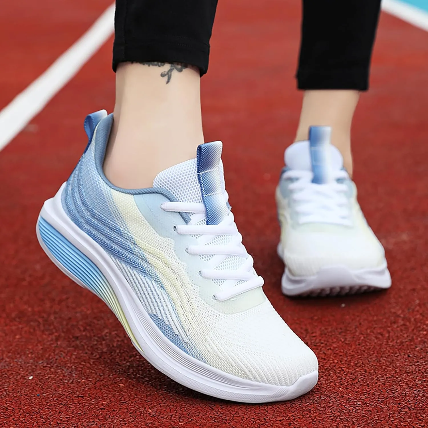 Azooken Men's Walking Shoes Jogging Tennis Footwear Fitness Road Running Fashion Sneakers