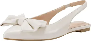 Bandolino Women's Simona Ballet Flat, Ivory 150, 8.5