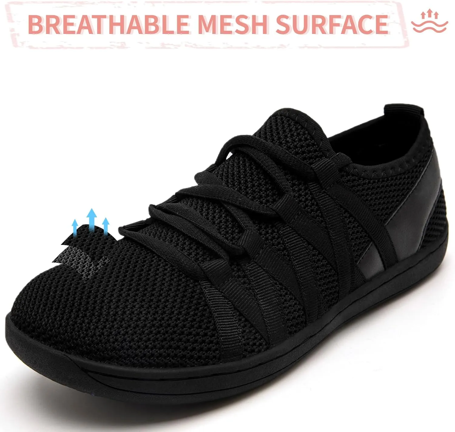 Barefoot Shoes for Women - Minimalist Wide Toe Box Walking Shoes with Zero Drop Sole - Lightweight Thin-Sole for Wide Feet - Trail Runner & Casual Wear