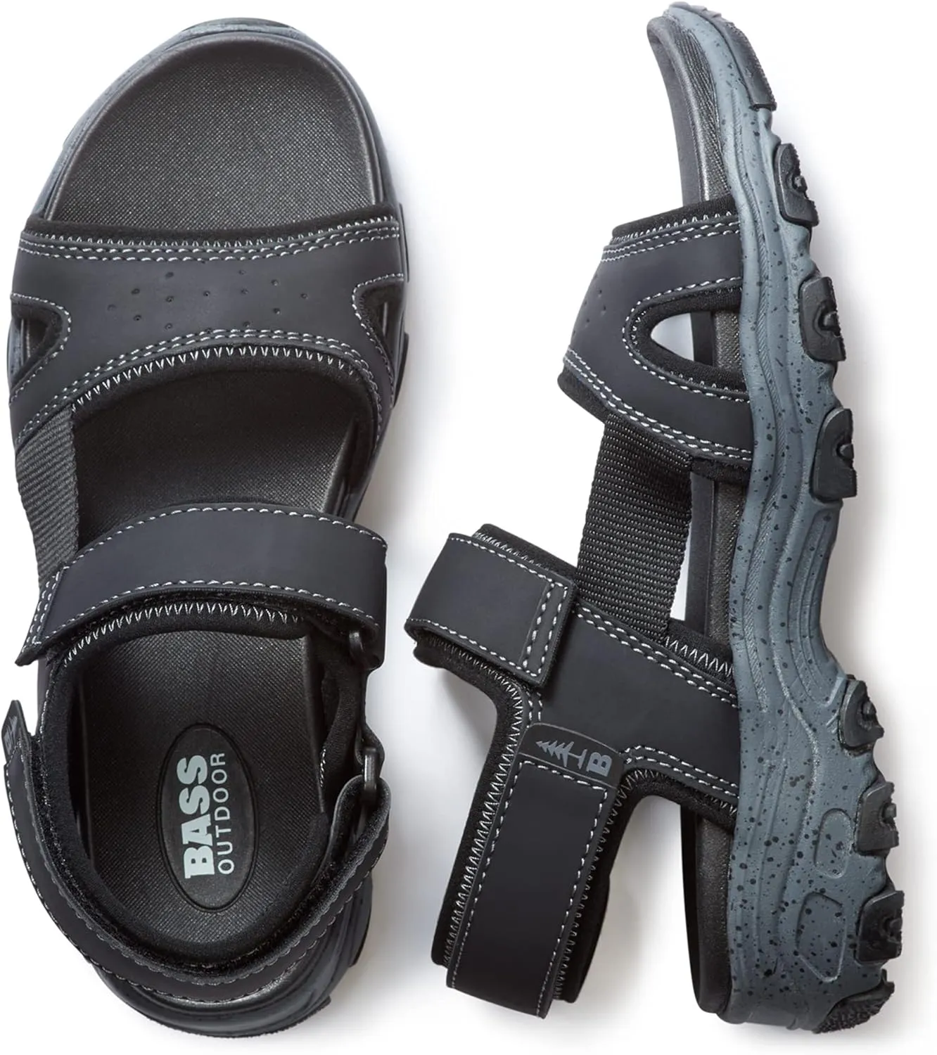 BASS OUTDOOR Women's Sandals for Beach Or Trail – Open Toe & Rubber Sole Hiking Shoe