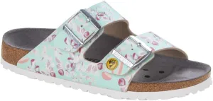 Birkenstock Arizona Birko-Flor ESD Unisex Adult Work Shoes Arizona Anti-Static Birko-Flor White Size 36 - Normal Footbed, Flowers Field Mint, 5 US