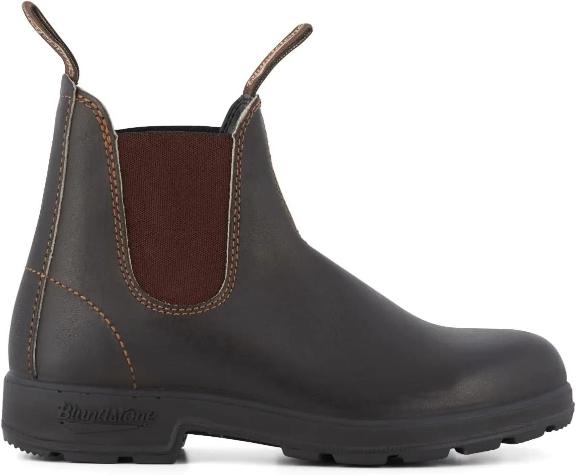 Blundstone 500 Stout Brown Unisex Chelsea Boots