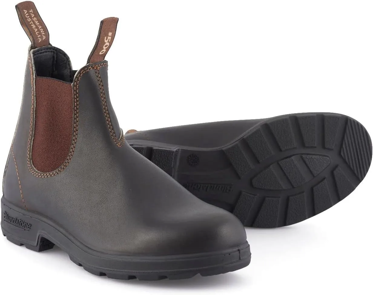 Blundstone 500 Stout Brown Unisex Chelsea Boots