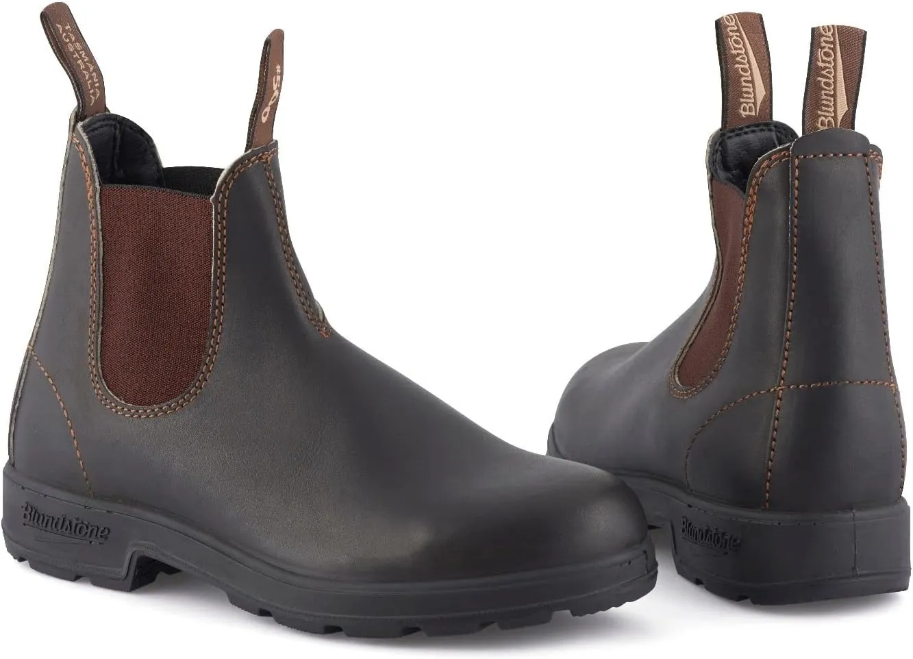 Blundstone 500 Stout Brown Unisex Chelsea Boots