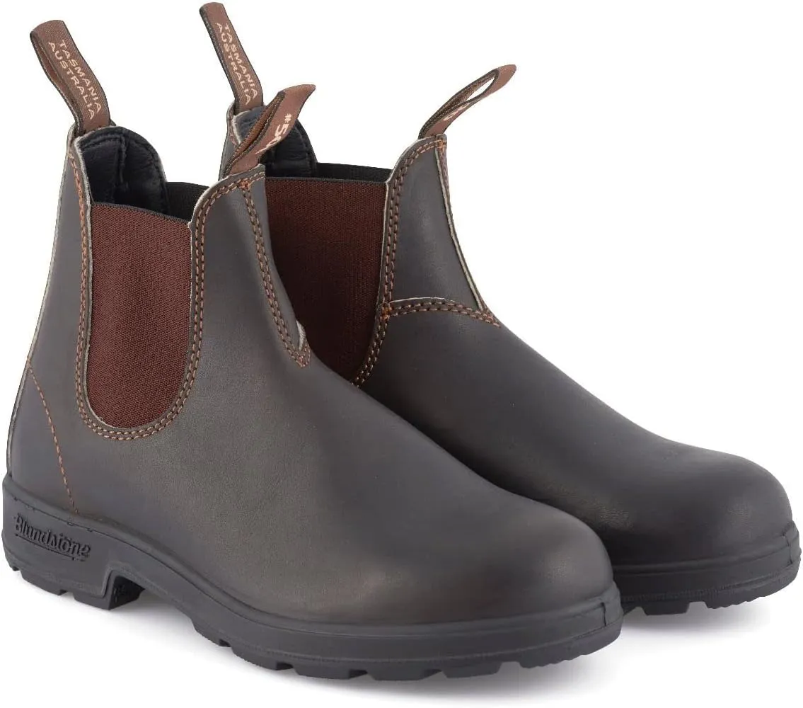 Blundstone 500 Stout Brown Unisex Chelsea Boots