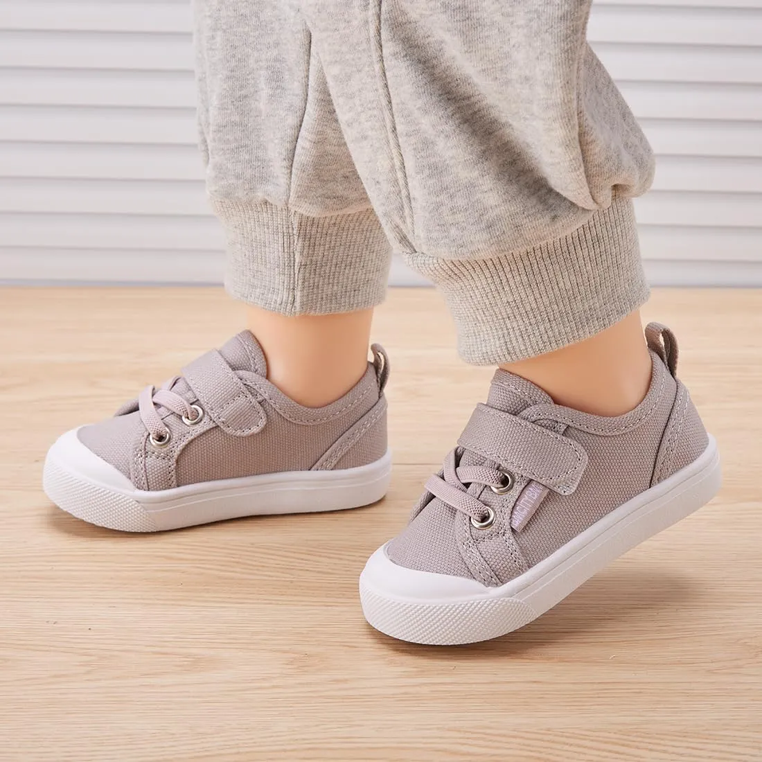 BMCiTYBM Toddler Baby Canvas Shoes Boys Girls Walking Sneakers