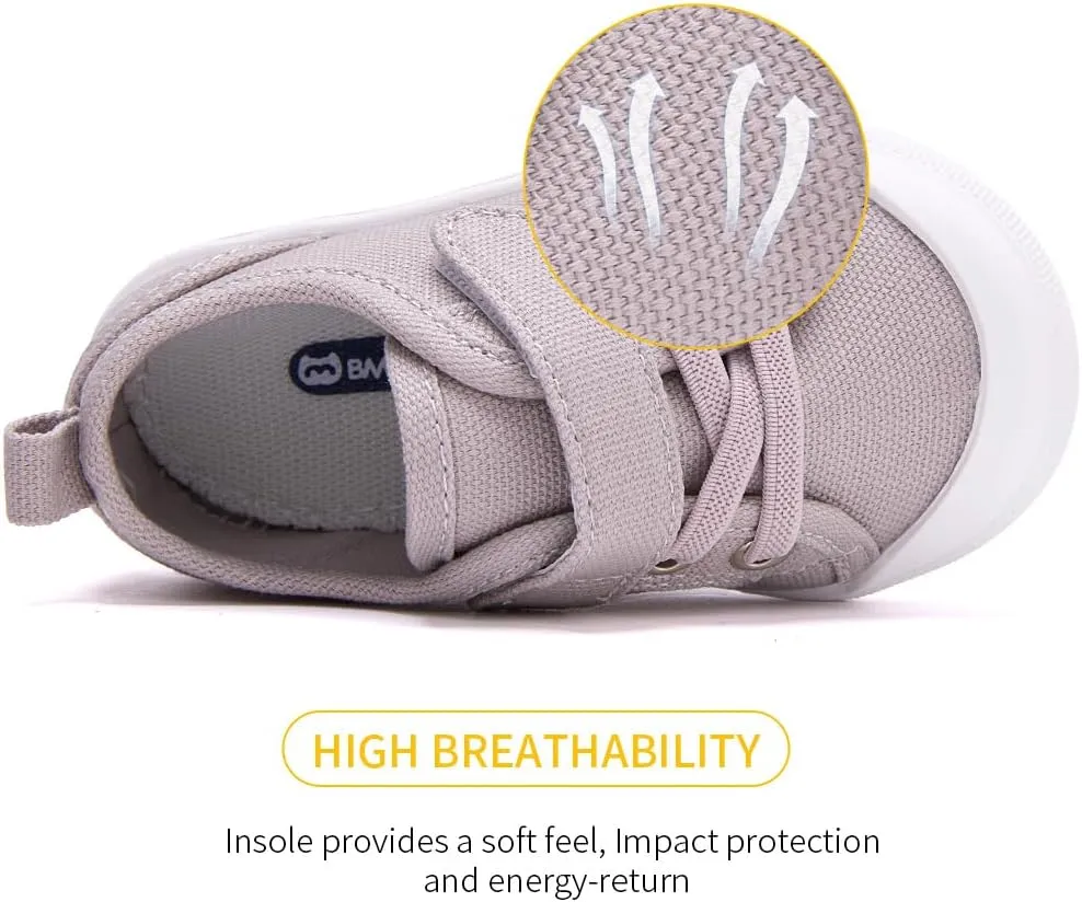 BMCiTYBM Toddler Baby Canvas Shoes Boys Girls Walking Sneakers