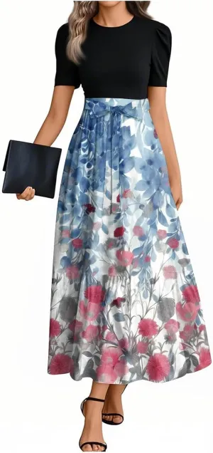 Boho Maxi Dresses for Women 2025, High Waisted Casual Trendy Summer Dresses Beach Vacation Womens Sundresses