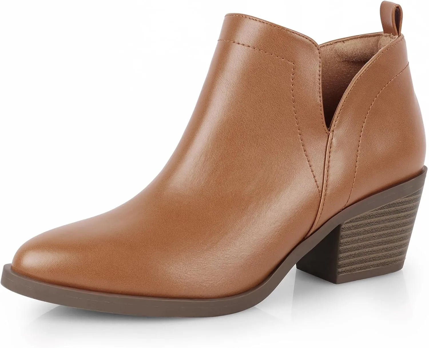 Booties for Women Ankle Boots for Women's Low Heel Pointed Toe Ankle Boots Dressy Casual Fall Ankle Booties Side Zipper Short Boots for Women