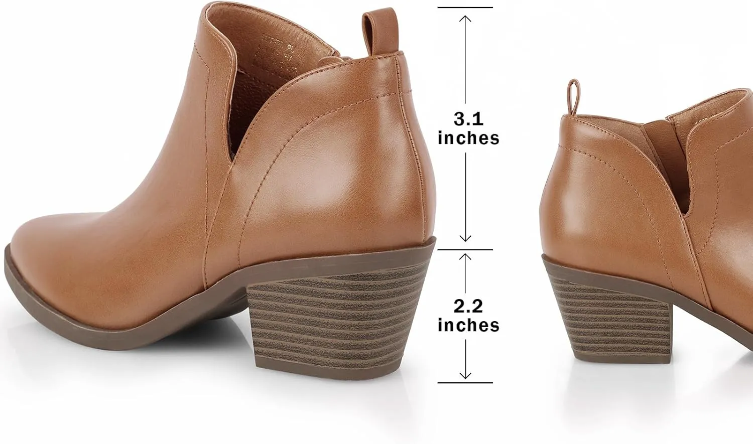 Booties for Women Ankle Boots for Women's Low Heel Pointed Toe Ankle Boots Dressy Casual Fall Ankle Booties Side Zipper Short Boots for Women