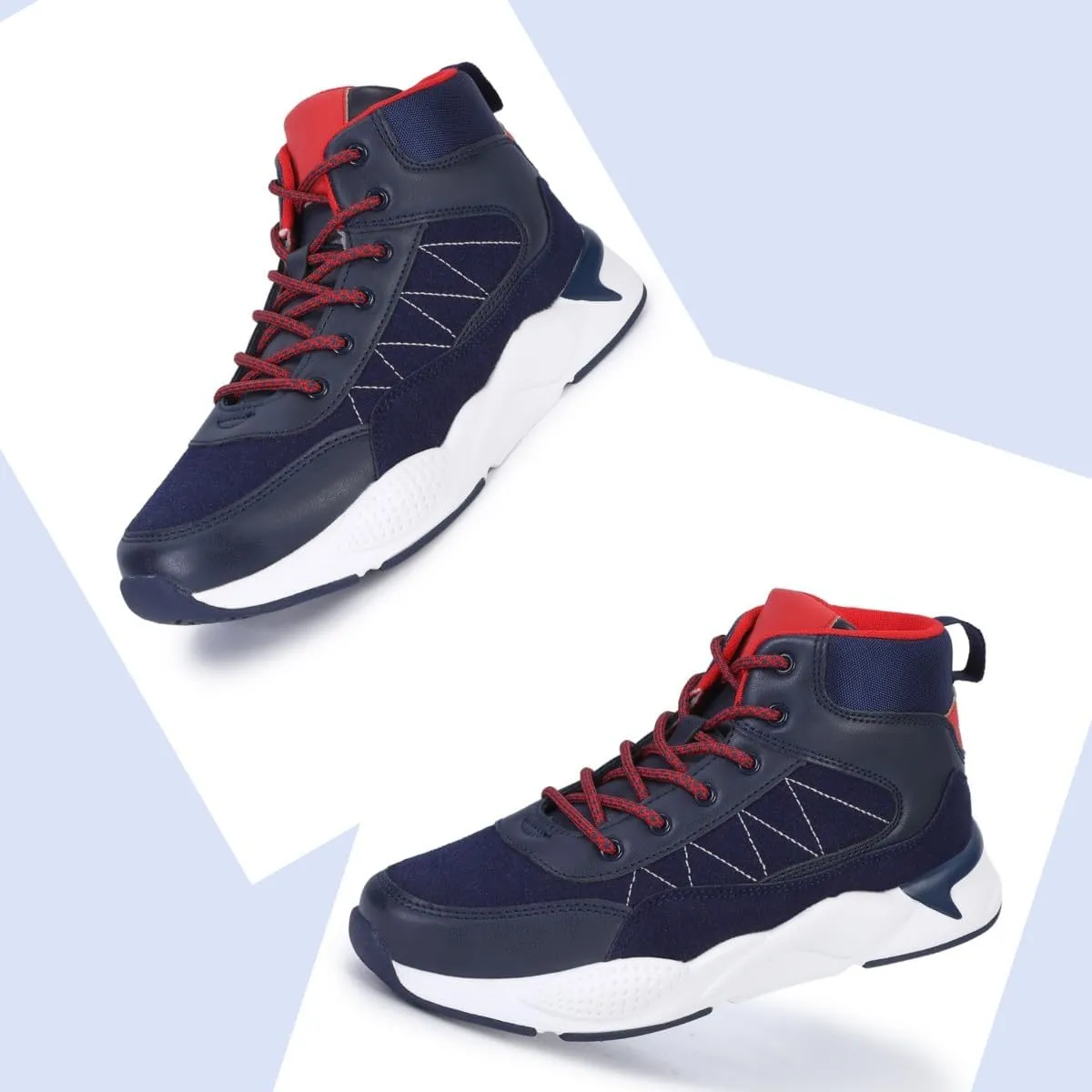 Boy's Casual Outdoor Trekking Walking Shoes, Mid Athletic Hiking Comfortable Boot Anti-Slip Trail Running Sneakers (Little Big Kid)